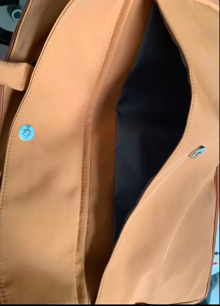 The same buyer's photo inside the Orange duffel's main compartment
